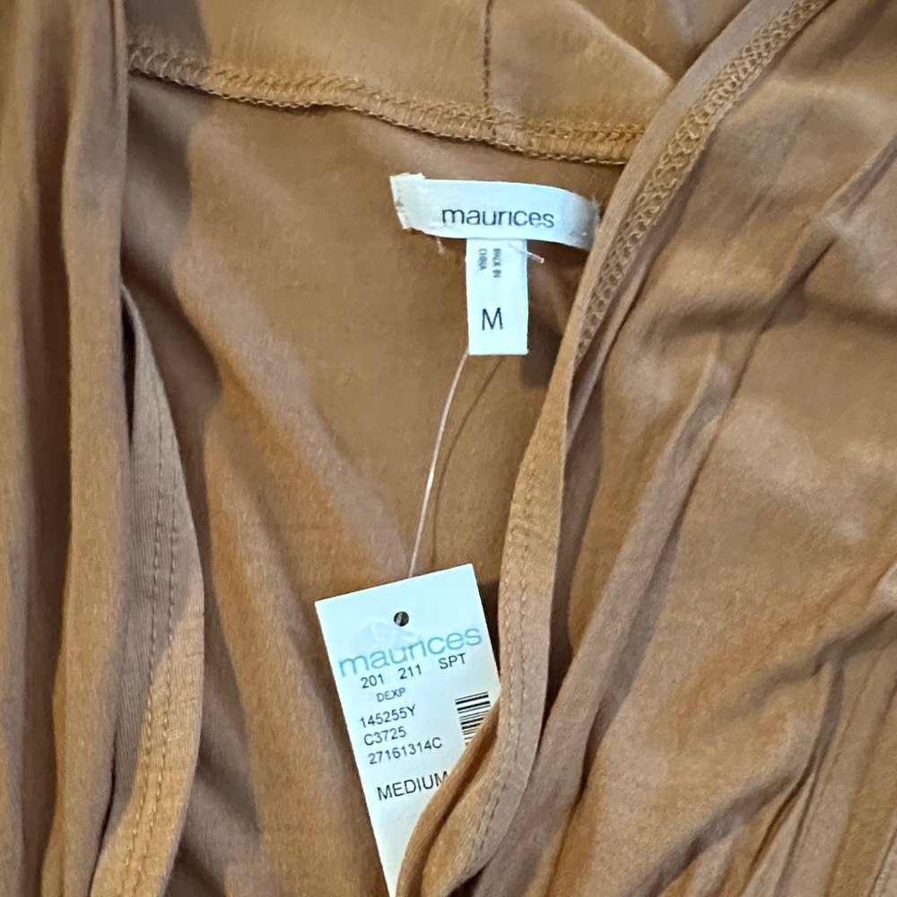 Rust Orange Drape Cardigan - Picture 3 of 3